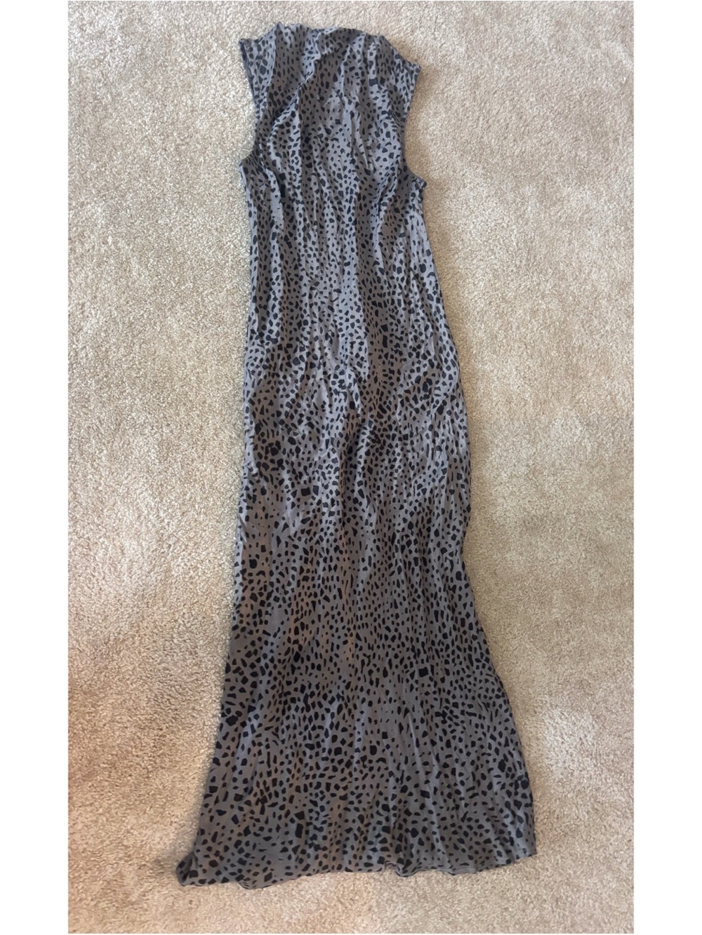 Bella Dahl Silk Spotted Maxi Dress